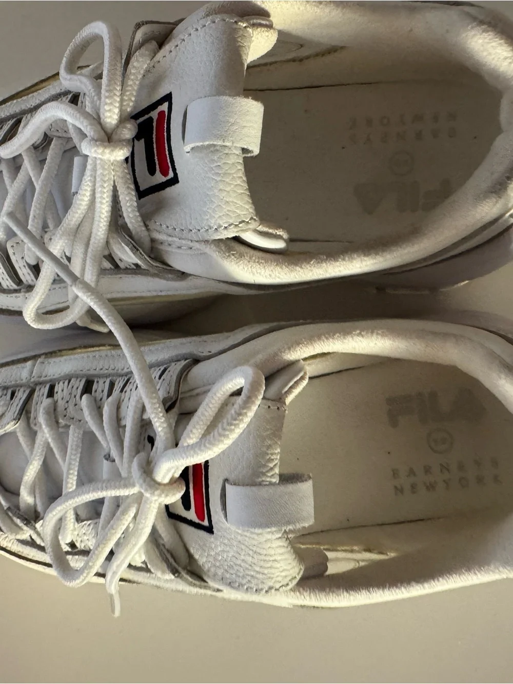 FILA White and Clear Platform Disruptor II - Barneys New York exclusive